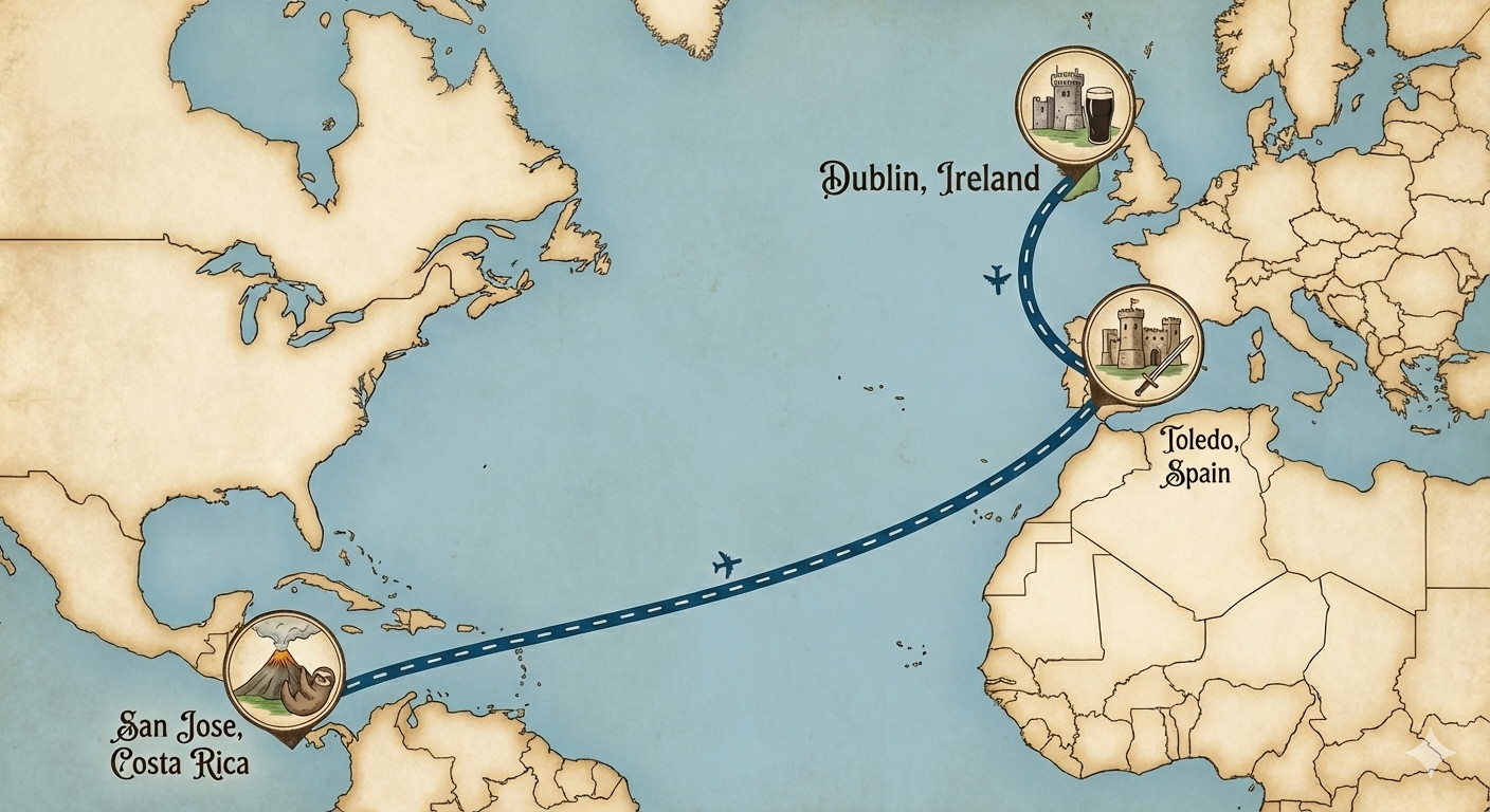 World Map of AirPod Case Journey