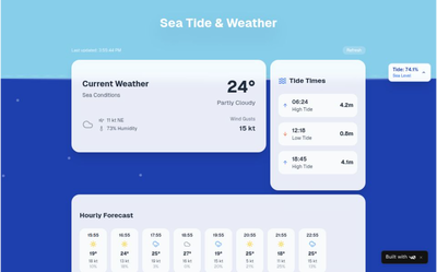 Tide Dashboard project image