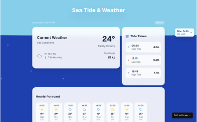 Tide Dashboard project image